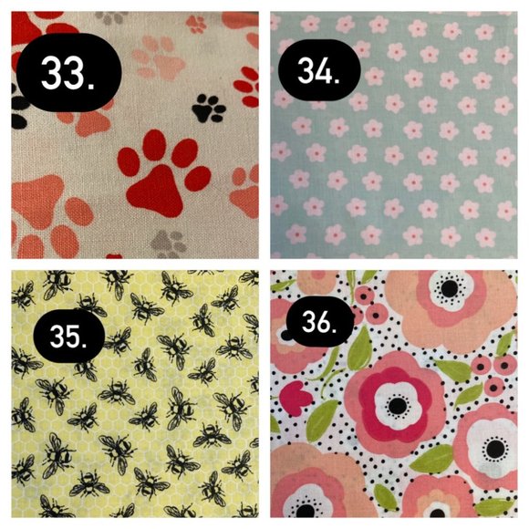 🟦Custom Handmade Reversible Dog Bandanas! - Picture 10 of 14